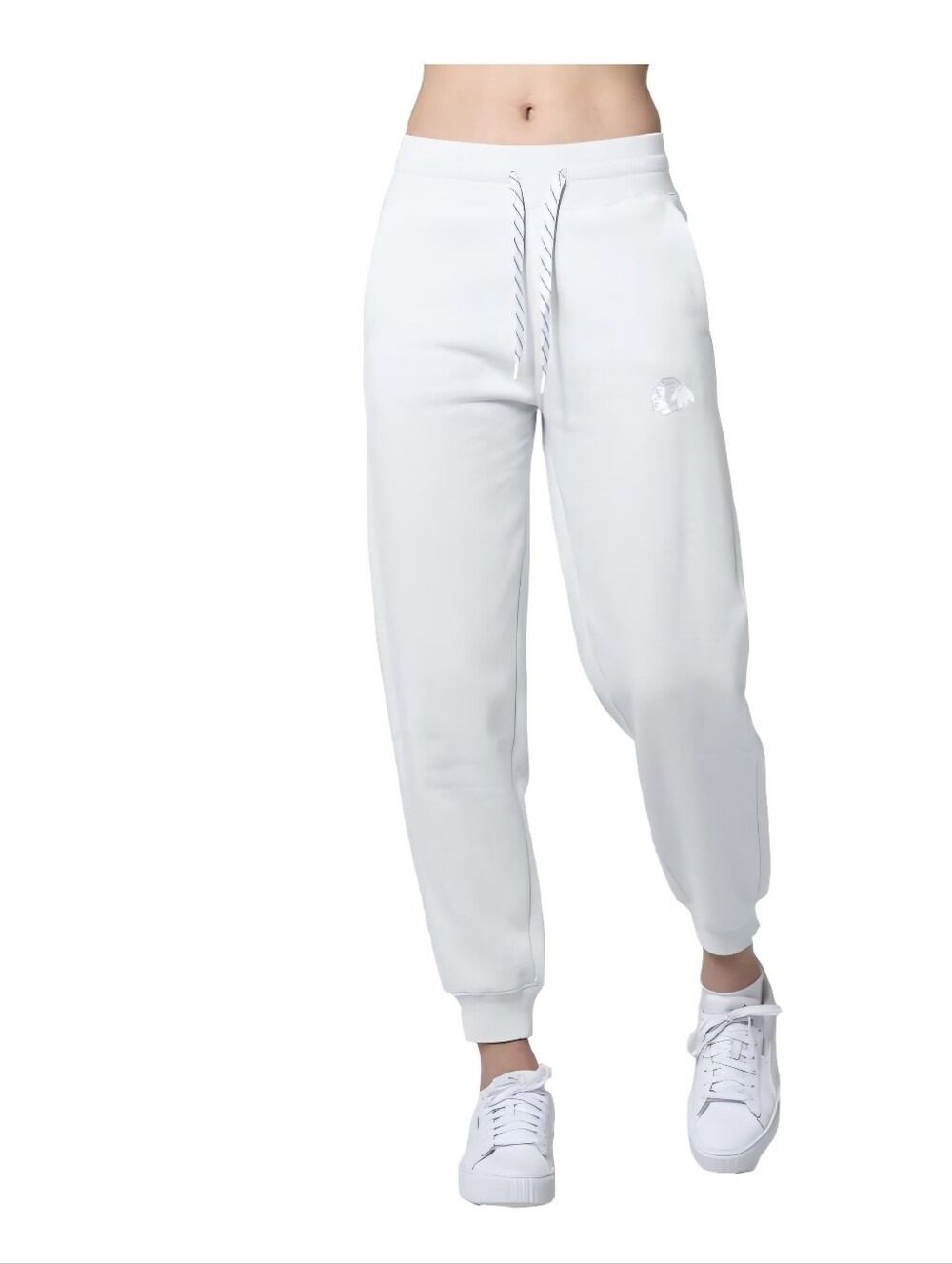 Levelwear Chicago Blackhawks Verve Gardinia Sweatpants White L NWT